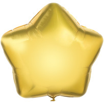Шар фольгированный 45 см “Звезда” (золотой)