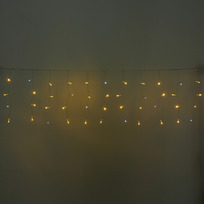 Гирлянда для дома БАХРОМА Мерцание ш1,5м* в40 см 48 ламп LED, прозрачн. провод, авторежим, IP-20, Теплый белый (белое мерцание)