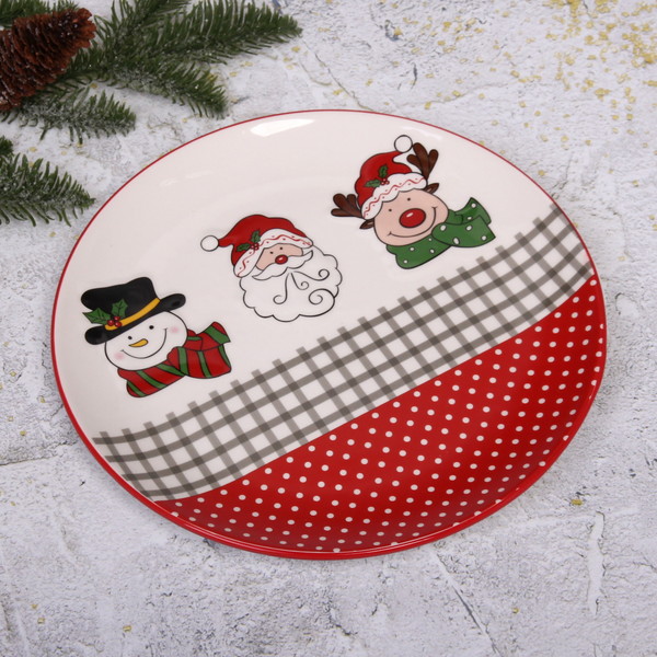 Нарядная винтажная рождественская тарелка The Night Before Christmas от Royal Doulton