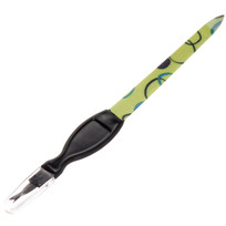 Пилка для ногтей металлическая с триммером на блистере Галант, цвет ручки микс матовый, цвет пилки микс,16,5см