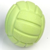 Игрушка - мячик для собак средних, мелких и крупных пород ИГРУЛИК для Бро, цвет зеленый, d-7,5см (лейбл)