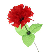 Цветок искусственный 30см декоративный Гвоздика красная