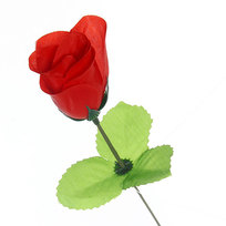 Цветок искусственный 32см декоративный Роза красная