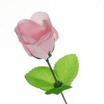 Цветок искусственный 32см декоративный Роза розовая