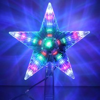Фигура светодиодная ЗВЕЗДА ДЛЯ ЁЛКИ Луч 28 ламп LED, 17,5 см, Мультицвет