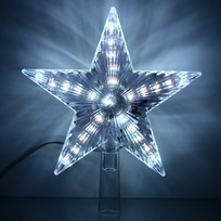 Фигура светодиодная ЗВЕЗДА ДЛЯ ЁЛКИ Луч 28 ламп LED, 17,5 см, Белый