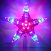 Фигура светодиодная ЗВЕЗДА ДЛЯ ЁЛКИ Луч 31 лампа LED, 22 см, Мультицвет