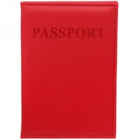 Обложка на паспорт Классика, цвет красный