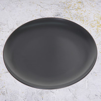 Тарелка керамическая 26см Матовая глазурь серая