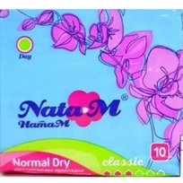 Прокладки гигиенические NATAM 10шт Classic Normal Dry