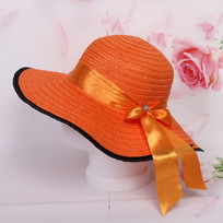 Шляпа женская с широкими полями TiraMiSu- Бэлла, микс 6 цветов, р58, ширина полей 11 см
