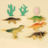 Набор динозавров DinoWorld, 8 предметов, 19,5*23,5 см