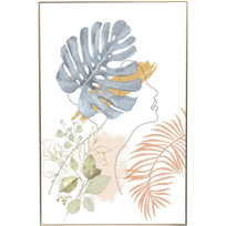 Картина интерьерная в раме ЭФЛЛОДИ, листья,19*29см (термоусадочная пленка)