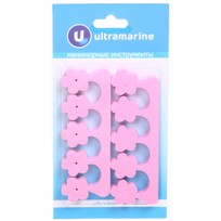 Разделители для пальцев ног на блистере Ultramarine - цветок, цвет розовый