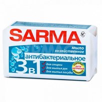 Мыло хозяйственное САРМА с антибактериальным Эффектом140гр.