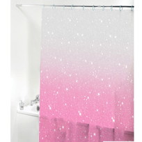 Штора для ванной EVA 180*180 Селфи Галактика розовая