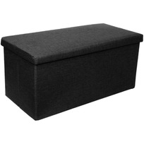 Короб для хранения вещей складной ВЕСТА, цвет черная, 76*38*38см