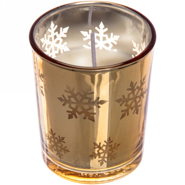 Новогодние свечи в стакане (набор 2 шт.) Зимнее волшебство