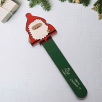 Пилка для ногтей наждачняя в пакете Ультрамарин - Дед Мороз, 17,8*4см