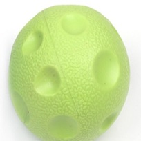 Игрушка - мячик для собак средних, мелких и крупных пород Сырик для Бро, цвет зеленый, d-6см (лейбл)