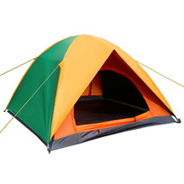 Палатка туристическая Десна-3 двухслойная, 200*200*135 см, цвет жёлто-зелёный