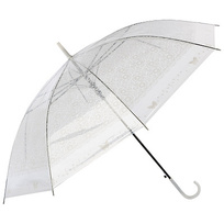 Зонт-трость полуавтоматический 90см BASIC белый