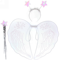 Карнавальный набор (крылья, ободок, палочка) Ангел белый