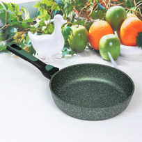 Сковорода BAROLY GREEN 24см индукционная каменная крошка, съемная бакелитовая ручка