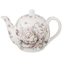 Чайник заварочный фарфоровый 1000мл Белый цветок