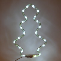 Фигура светодиодная, Ёлка дюралайт, 35*21 см, Белый (постоянное свечение)