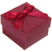 Коробка подарочная Wish 5*5*3,5 см, Бордовый