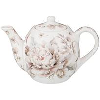Чайник заварочный фарфоровый 500мл Белый цветок