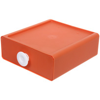 Мини - ящик для хранения мелочей РИКОТТО, цвет терракотовый, 20*21*8см (пакет)