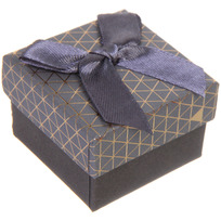 Коробка подарочная Абстракция 5*5*3,5 см, Серый