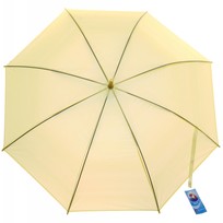 Зонт-трость женский Классический цвет желтый, 8 спиц, d-92см, длина в слож. виде 71см