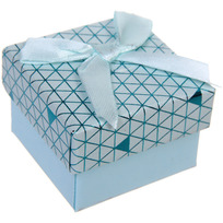 Коробка подарочная Абстракция 5*5*3,5 см, Голубой